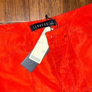 Lioness Orange Pants cargo details Size M